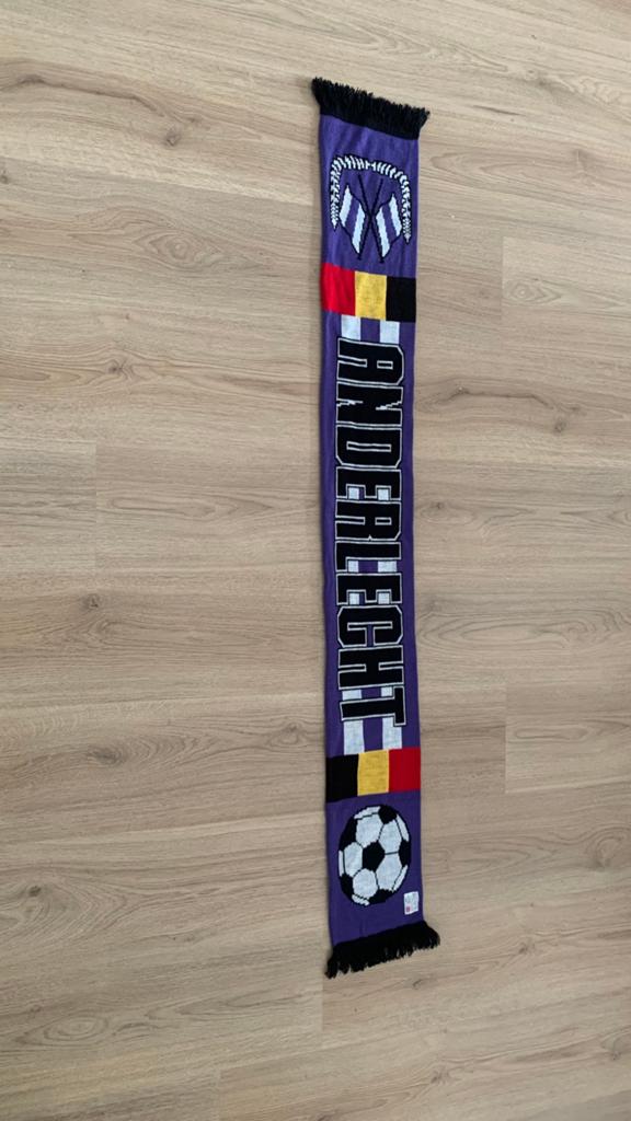 RSC Anderlecht sjaal paars supporterssjaal, Maat XS of kleiner, Ophalen of Verzenden, Shirt