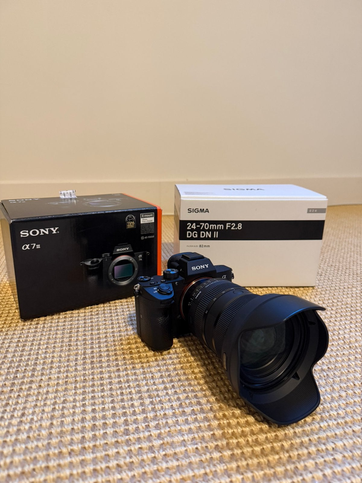 Sony A7 III + Sigma 24-70mm F2.8 DG DN II Art – als nieuw!