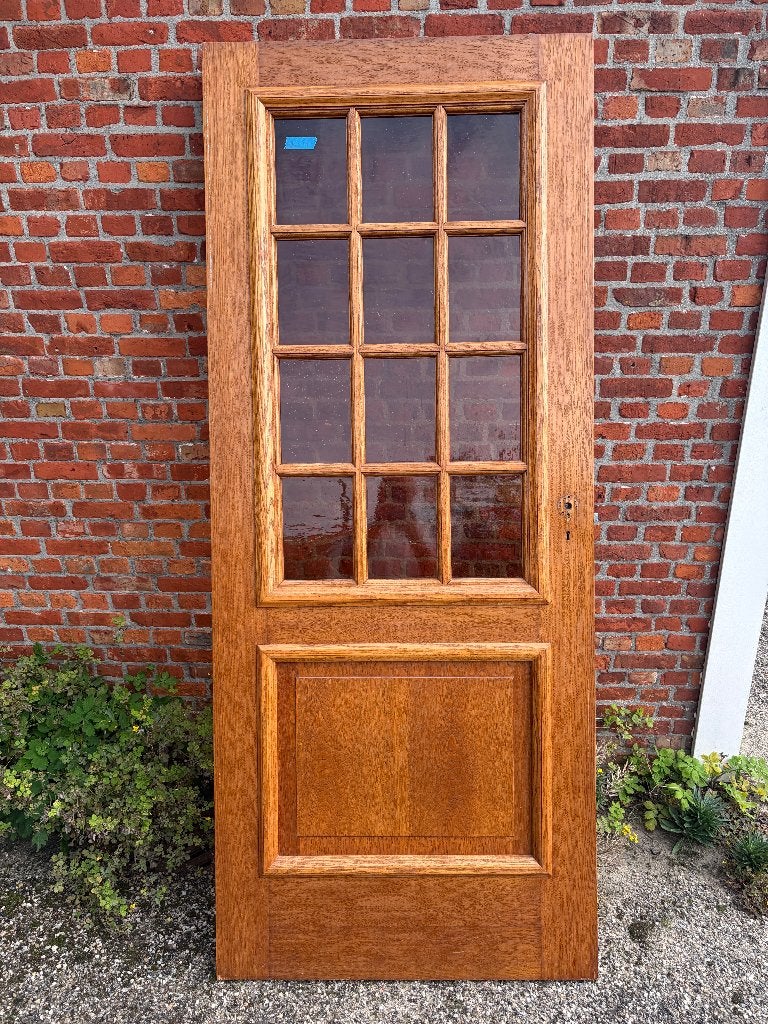 Binnendeuren, eiken, stomp,  3x met glas, 3x dicht, Ophalen, Gebruikt, Binnendeur, 200 tot 215 cm