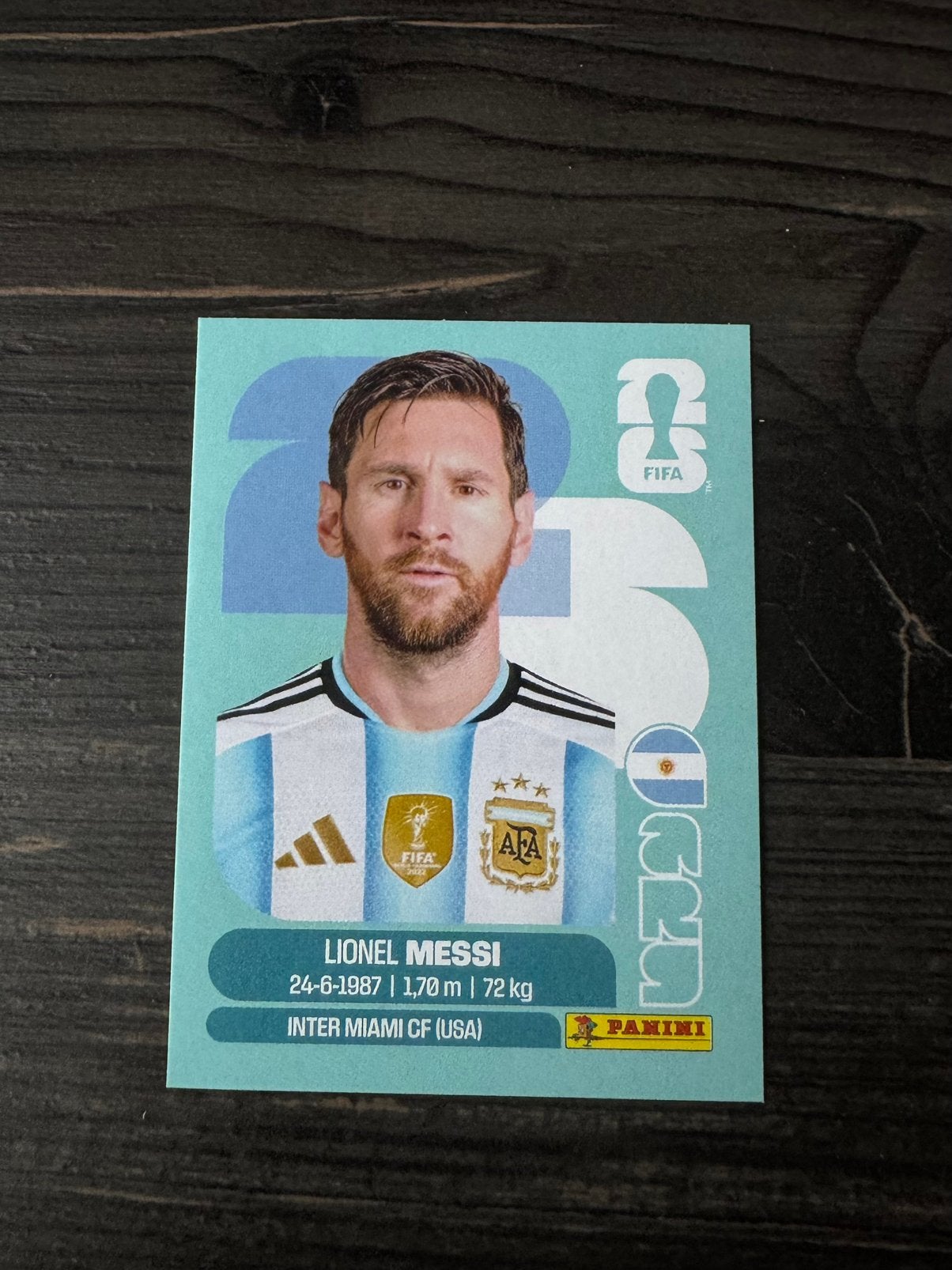 Messi Panini World Cup Sticker, Ophalen, Nieuw