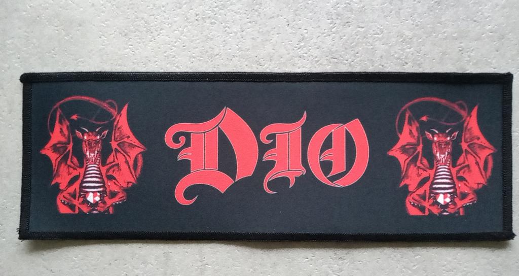 Dio vrij mooie printed Dragon xl strip patch 9.5 x 28 cm, Verzenden, Nieuw, Kleding