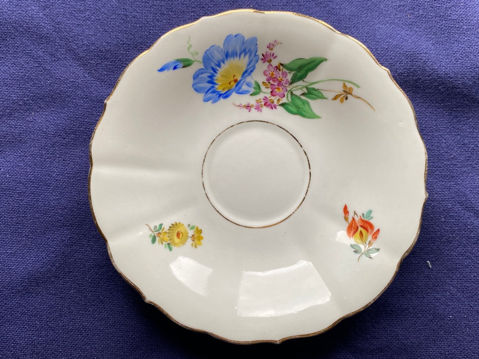 Antiek Meissen schoteltje, Ophalen of Verzenden