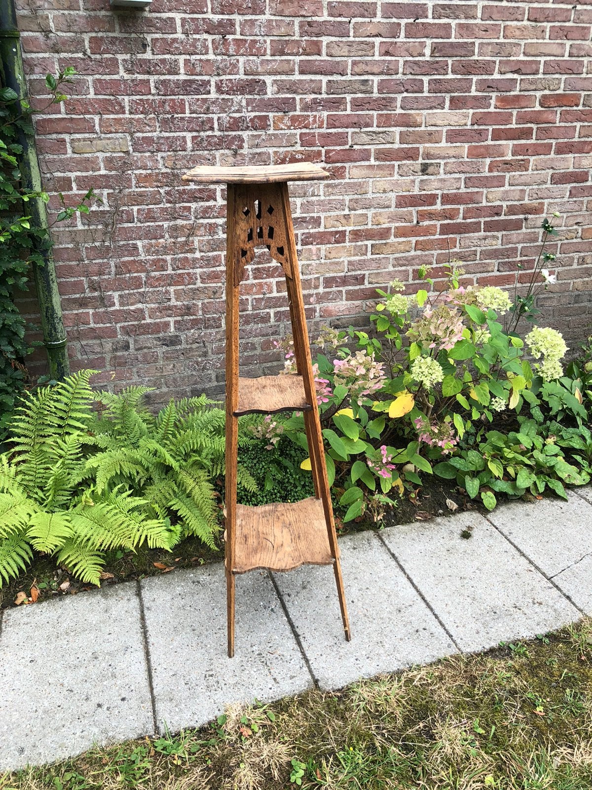 Hoge plantentafel vintage, Ophalen, Zo goed als nieuw