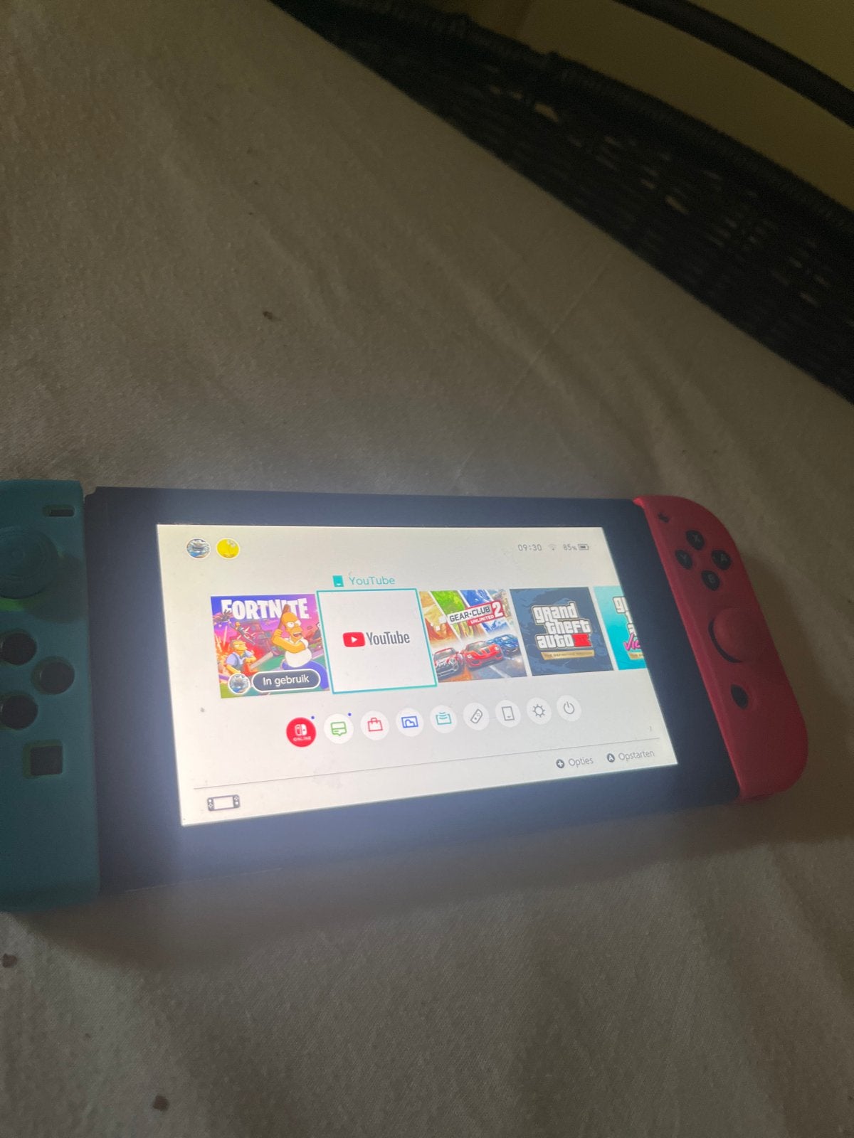 Nintendo Switch te koop - Inclusief games!, Ophalen, Met 2 controllers, Switch Original, Gebruikt