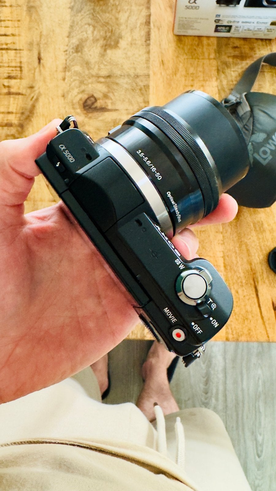 Sony Alpha A5000 Systeemcamera met 16-50mm lens, Ophalen, Beeldstabilisatie, Zo goed als nieuw, 4 t/m 7 keer