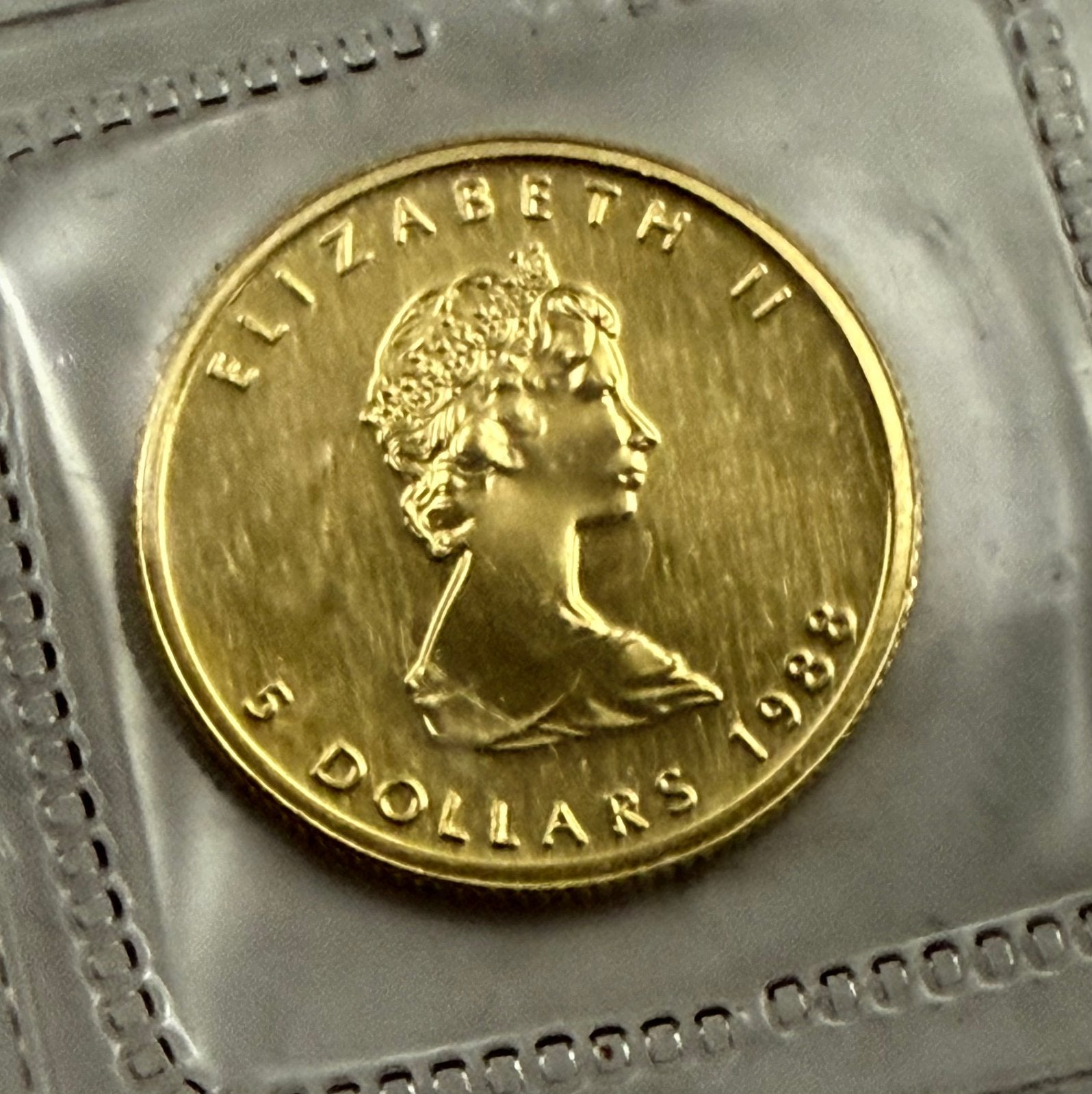 1/10oz 1988 Goud Maple Leaf - Canada 9999, Ophalen of Verzenden, Noord-Amerika