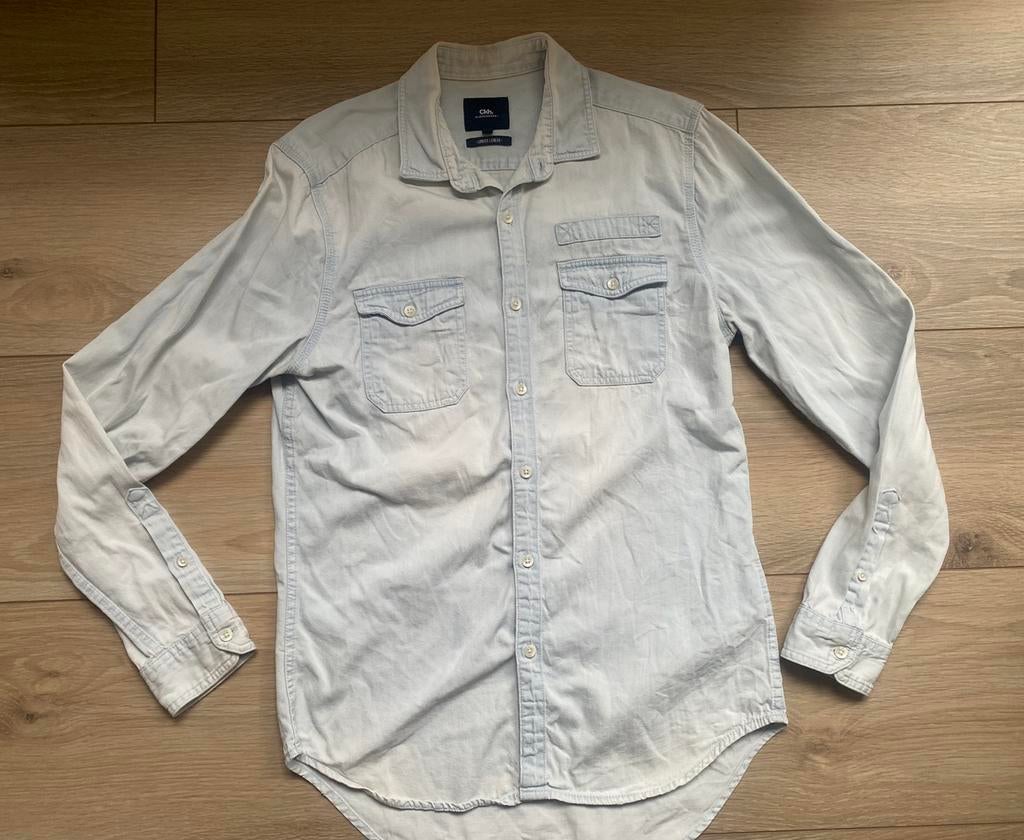 Overhemd, Ophalen of Verzenden, Zo goed als nieuw, Blauw, Halswijdte 39/40 (M)