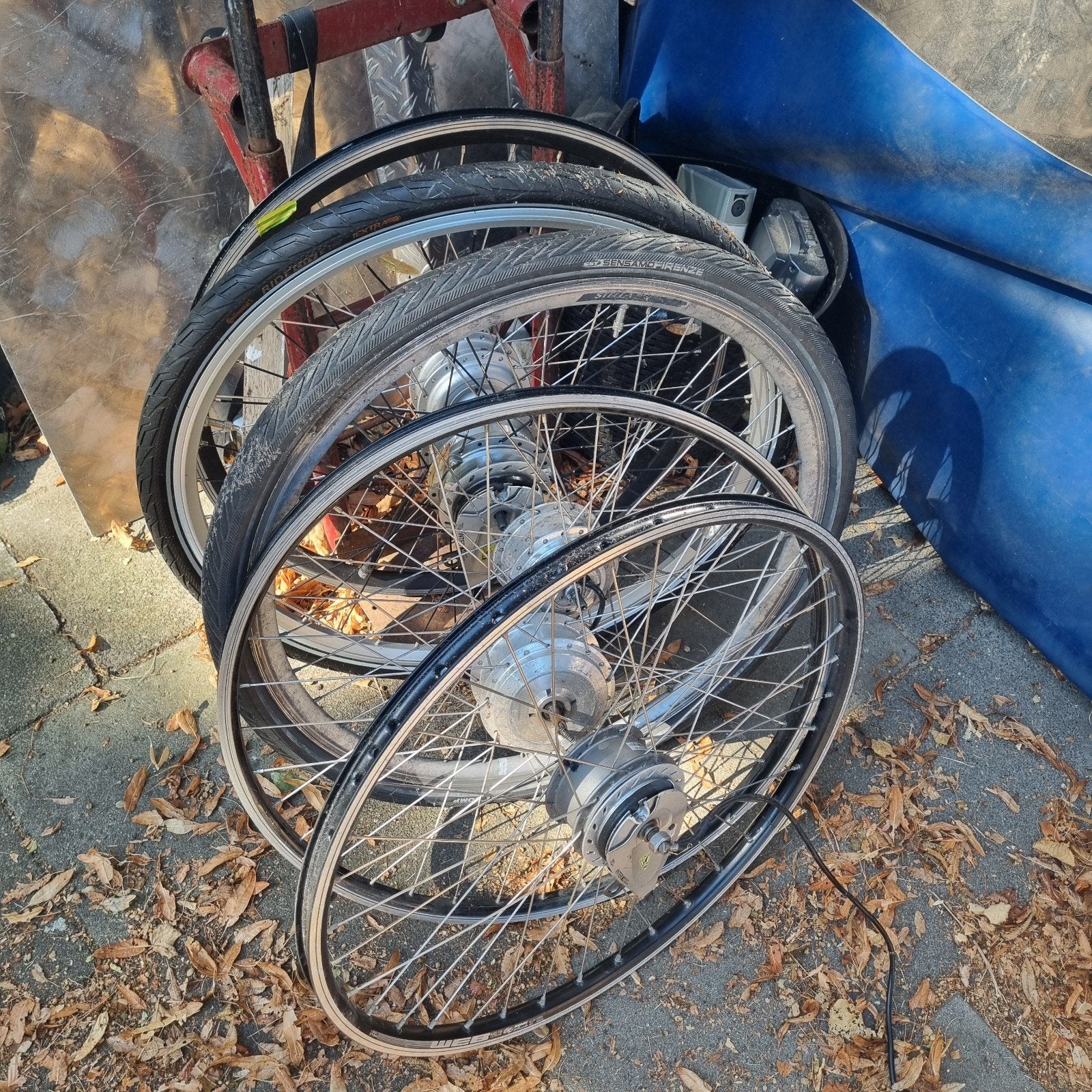 diverse voorwielen incl motor, Fietsen en Brommers, Fietsonderdelen, Ophalen, Motor
