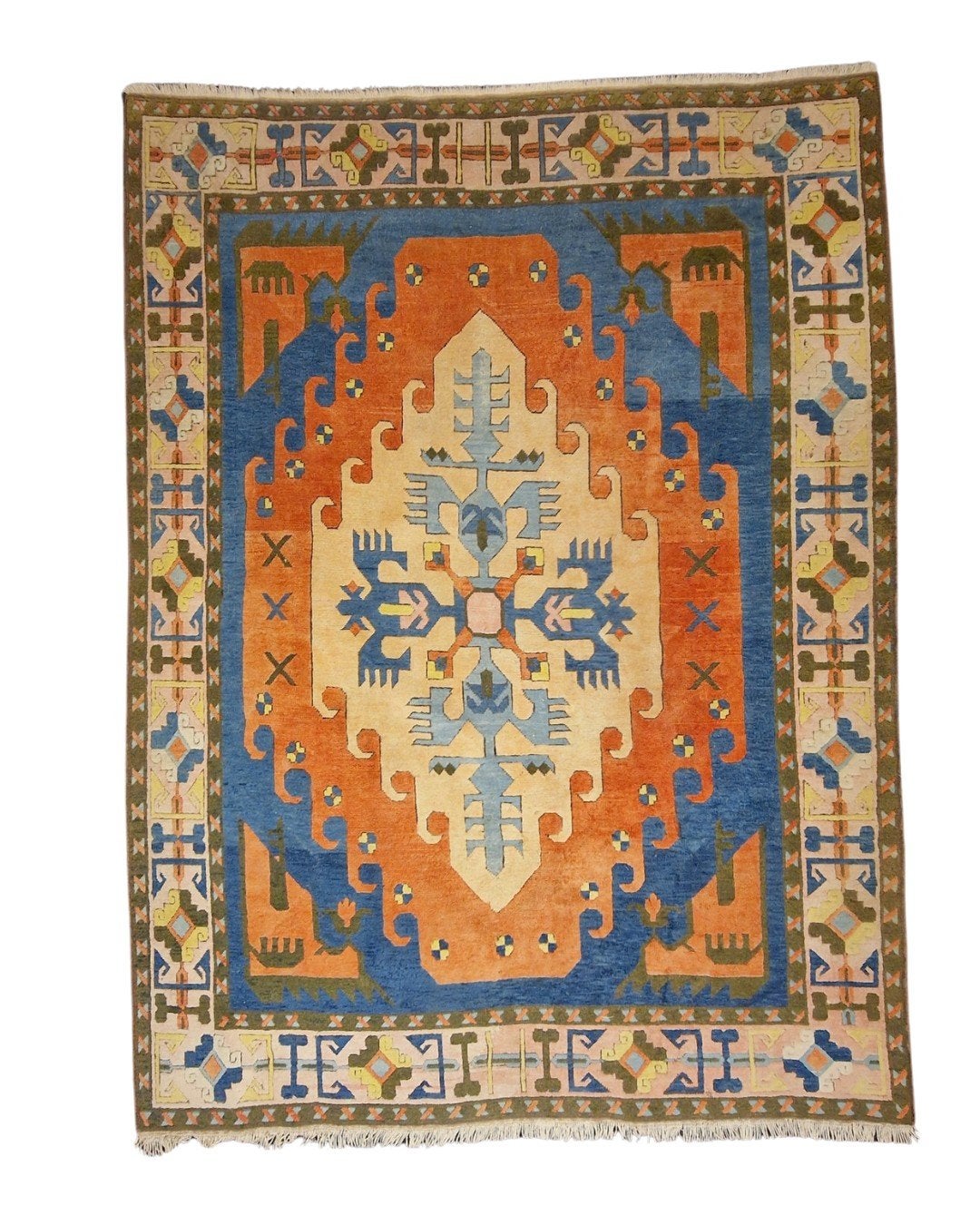 Groot Perzisch Tapijt Kars Kazak 345x255 wollen vloerkleed, 1185VB, De handelmaatschappij, Groot Perzisch tapijt wollen vloerkleed handgeknoopt