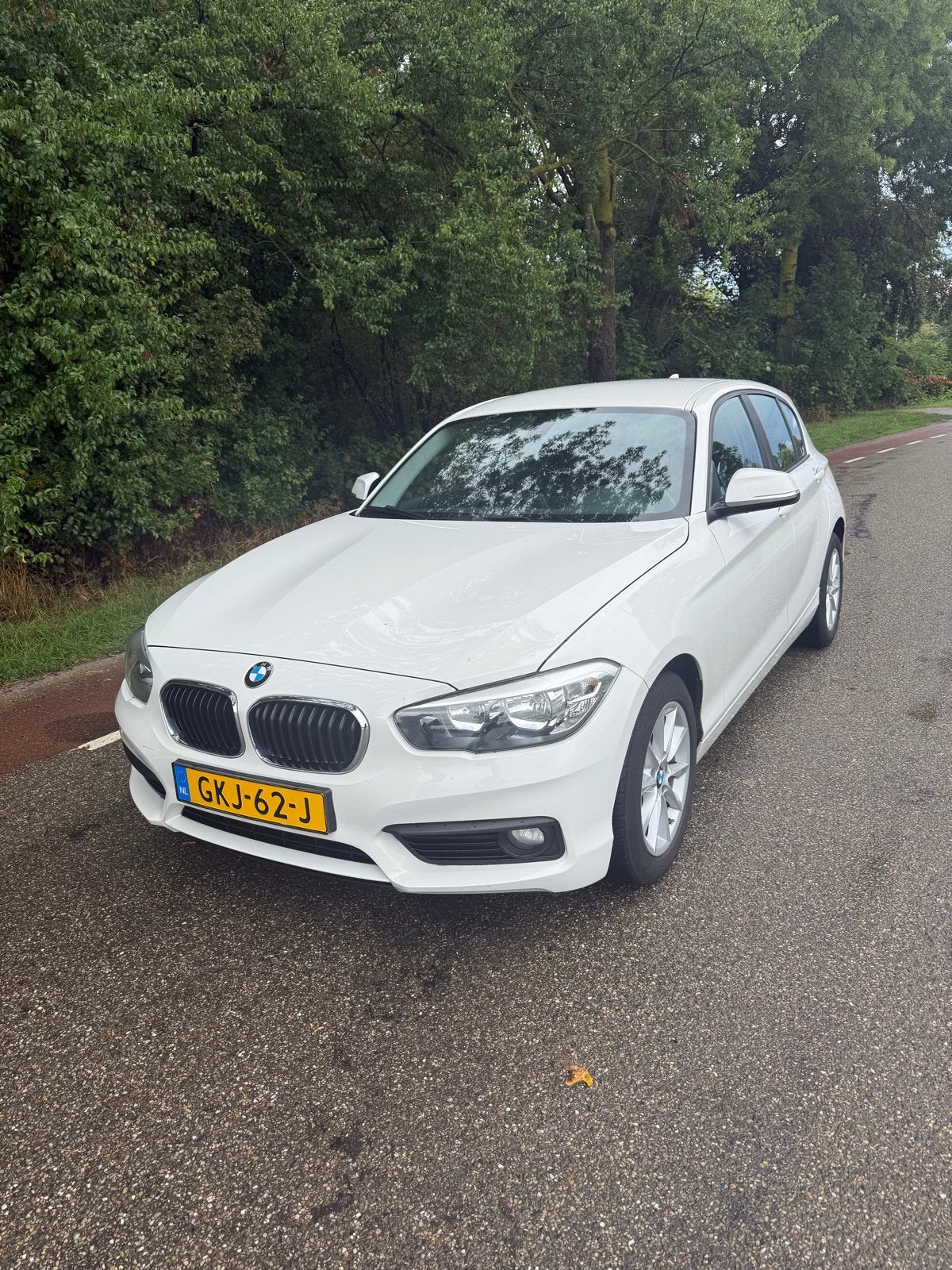 BMW 1-Serie 116i 2017, Auto's, 1-Serie, 1280 kg, Zwart, Wit