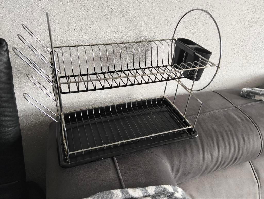 Ruhhy afdruiprek - ijzer - wateropvangbak, Huis en Inrichting, Keuken | Keukenbenodigdheden, Ophalen