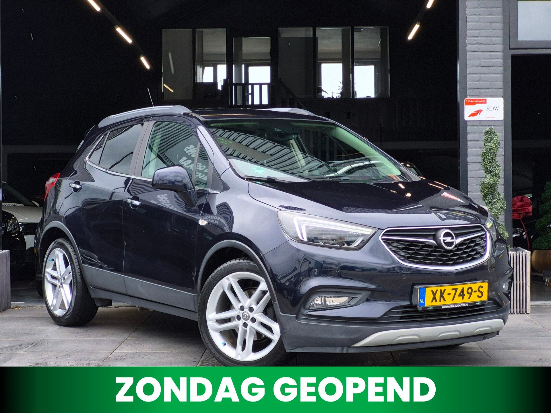 Opel Mokka X 1.4 Turbo Bi-Fuel Innovation|Camera|Cruise|APK, Voorwielaandrijving, Gebruikt, Met garantie (alle), Blauw