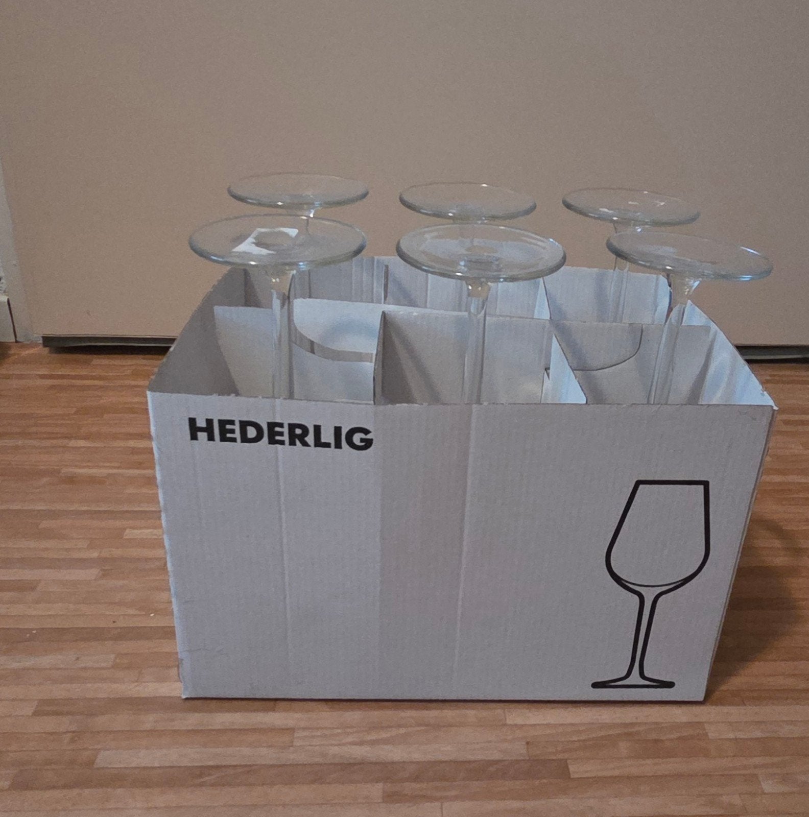 6 wijnglazen, Ophalen, Glas, Overige stijlen