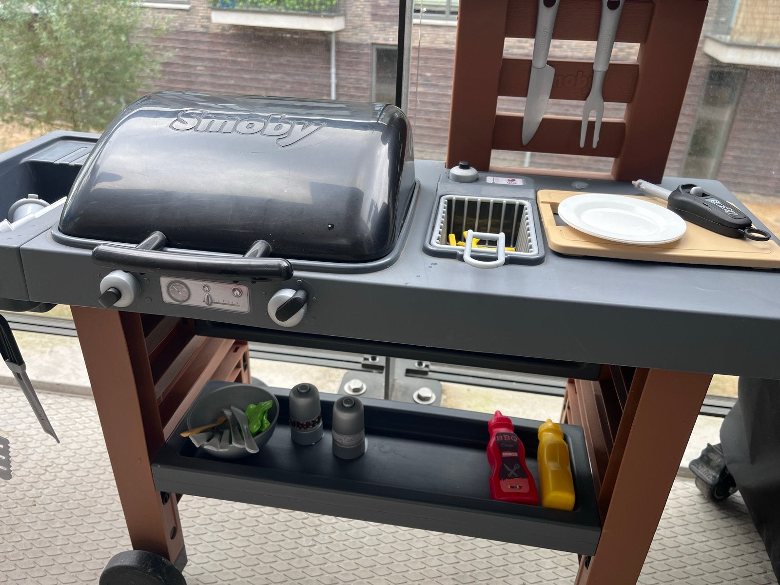 Smoby BBQ Grill Speelgoedkeuken, Ophalen, Zo goed als nieuw