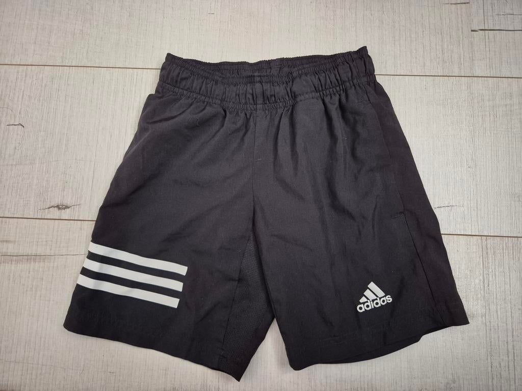 Zwart Climacool sportbroekje mt 128 (Adidas/ als NIEUW), Ophalen, Adidas, Jongen, Broek