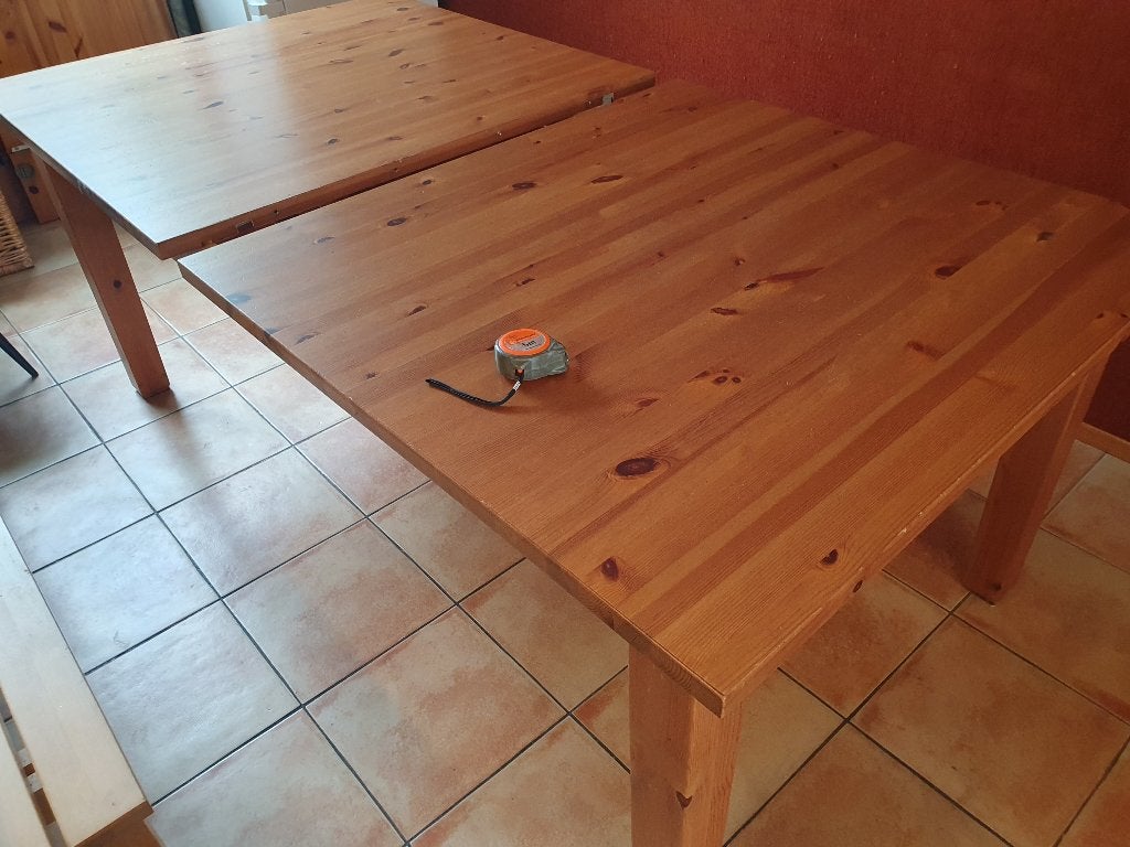 Uitschuiftafel Stornas 200/246/292x105x75hoog, Ophalen, Gebruikt, 200 cm of meer, Vijf personen of meer