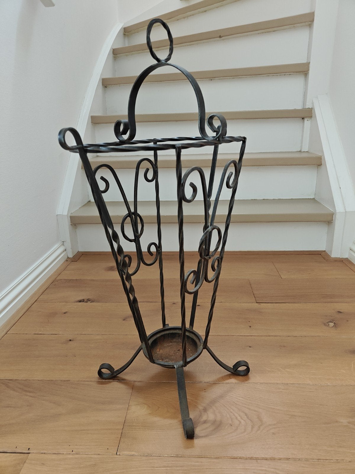 Vintage smeedijzeren paraplubak, Huis en Inrichting, Ophalen, Vintage, Metaal, Gebruikt