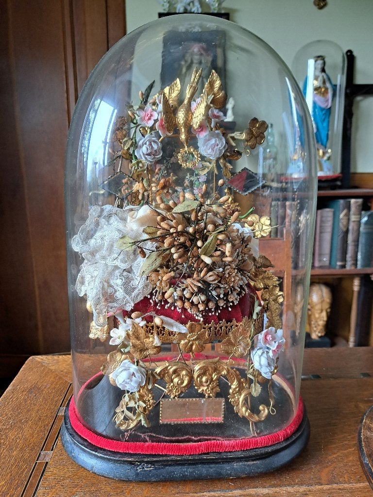 Diverse collectie glazen vazen en schalen Stolpen met Inhoud, Antiek en Kunst, Ophalen