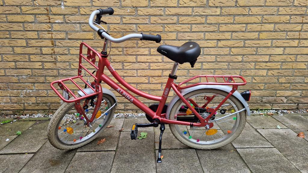 Alpina Cargo kinderfiets 18", Fietsen en Brommers, Ophalen, Terugtraprem, Gebruikt, Alpina