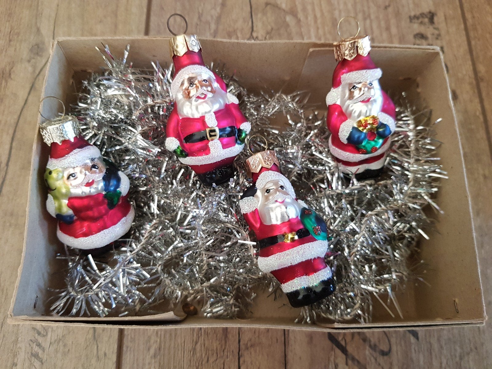 glazen kerstballen / kerstfiguren / kerstmannen / sneeuwpop, Ophalen of Verzenden, Zo goed als nieuw
