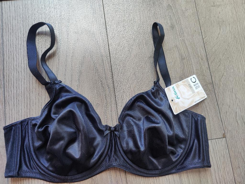 felina glans  zwarte bh naadloos 80 C twv 85 euro  nieuw, Ophalen of Verzenden, Zwart, BH
