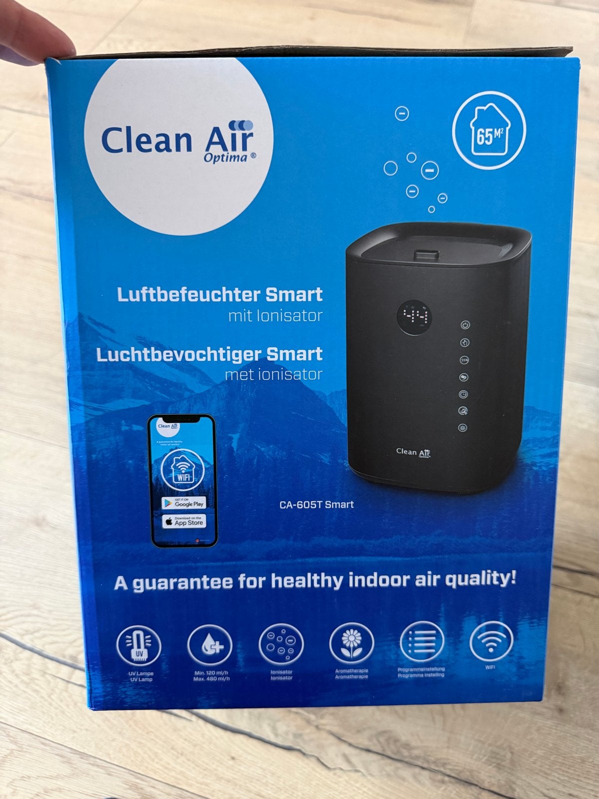 Clean Air Optima CA-605T Smart Luchtbevochtiger met Ionisato, Ophalen of Verzenden, Zo goed als nieuw, Luchtbevochtiger
