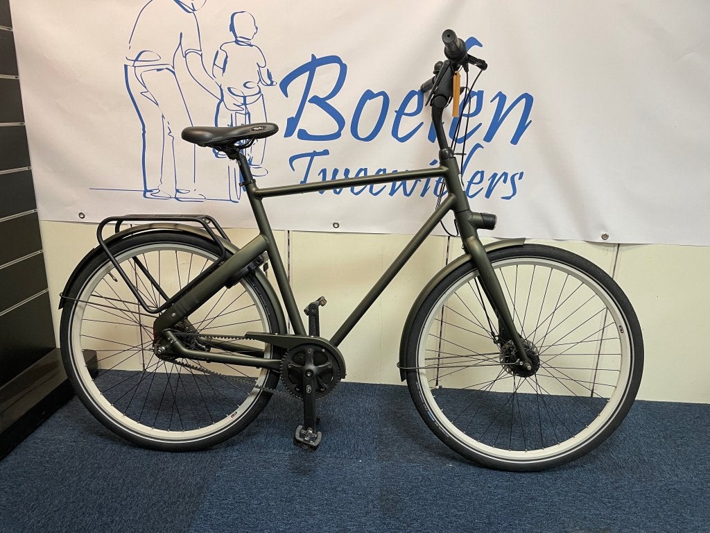Cortina Blau 28/61cm 7v Heren Belt Drive Donkergroen ZGAN, Ravensburgstraat 8, Versnellingen, Zo goed als nieuw, Cortina Fietsen