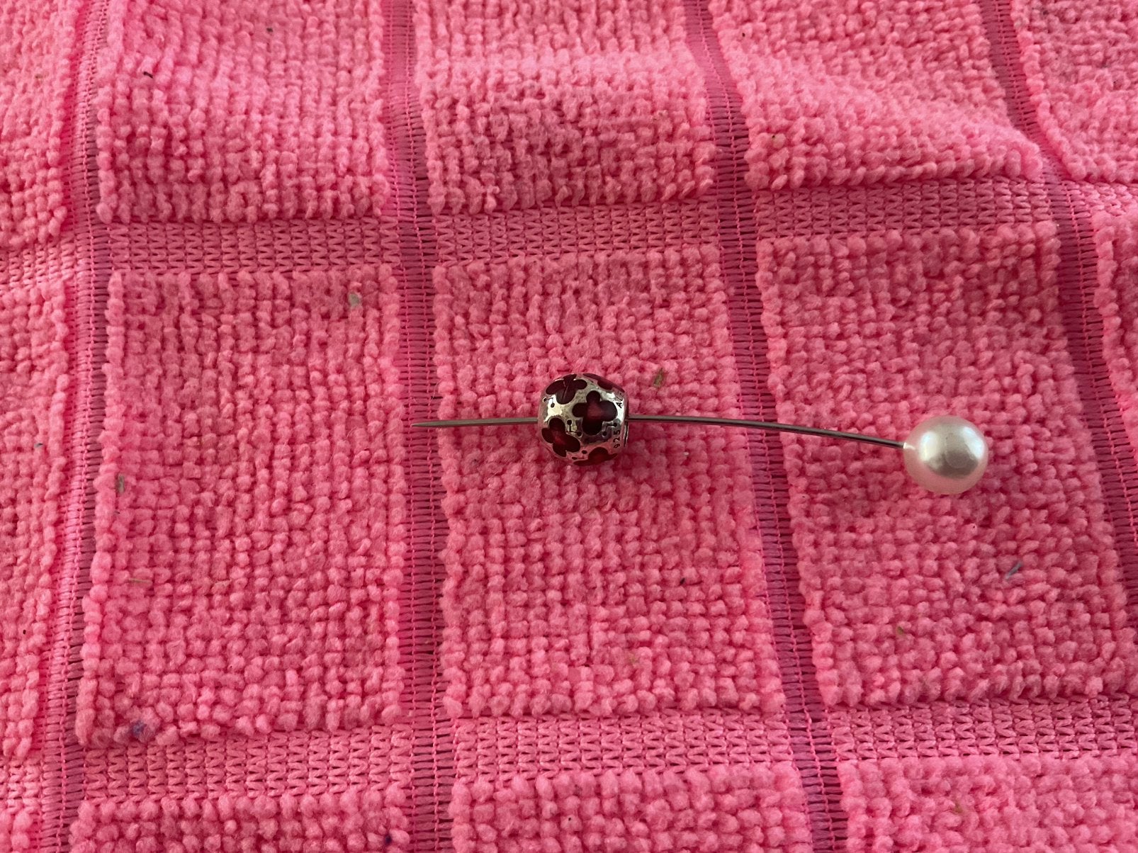 Pandora Bedel Vlinder, Verzenden, Zo goed als nieuw, Zilver, Pandora