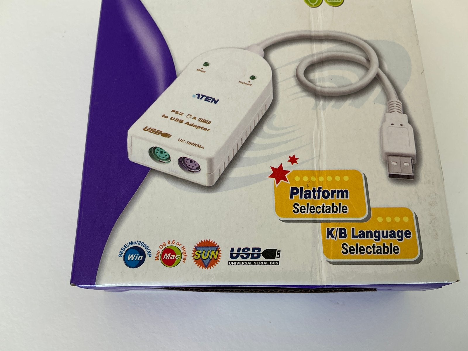 ATEN UC100KMa PS/2 to USB adapter, Ophalen of Verzenden, Zo goed als nieuw, NA, NA