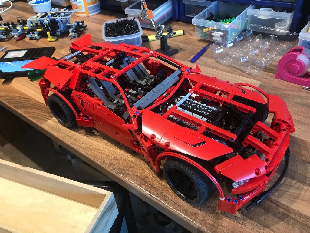 Lego Sportscar 8070, Lego, Inclusief extra onderdelen, Ophalen of Verzenden, Zo goed als nieuw