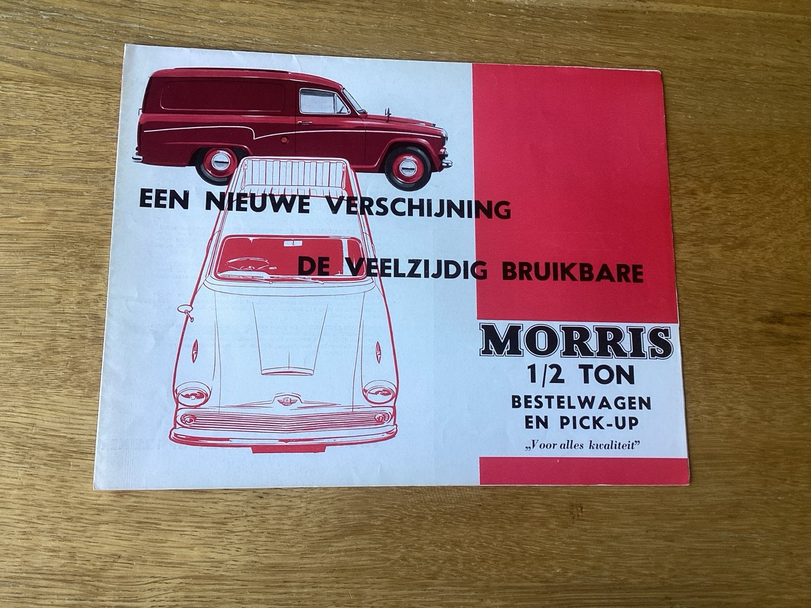 Morris 1/2 Ton Bestelwagen en Pick-up folder, Boeken, Auto's | Folders en Tijdschriften, Ophalen of Verzenden, Gelezen, Overige merken