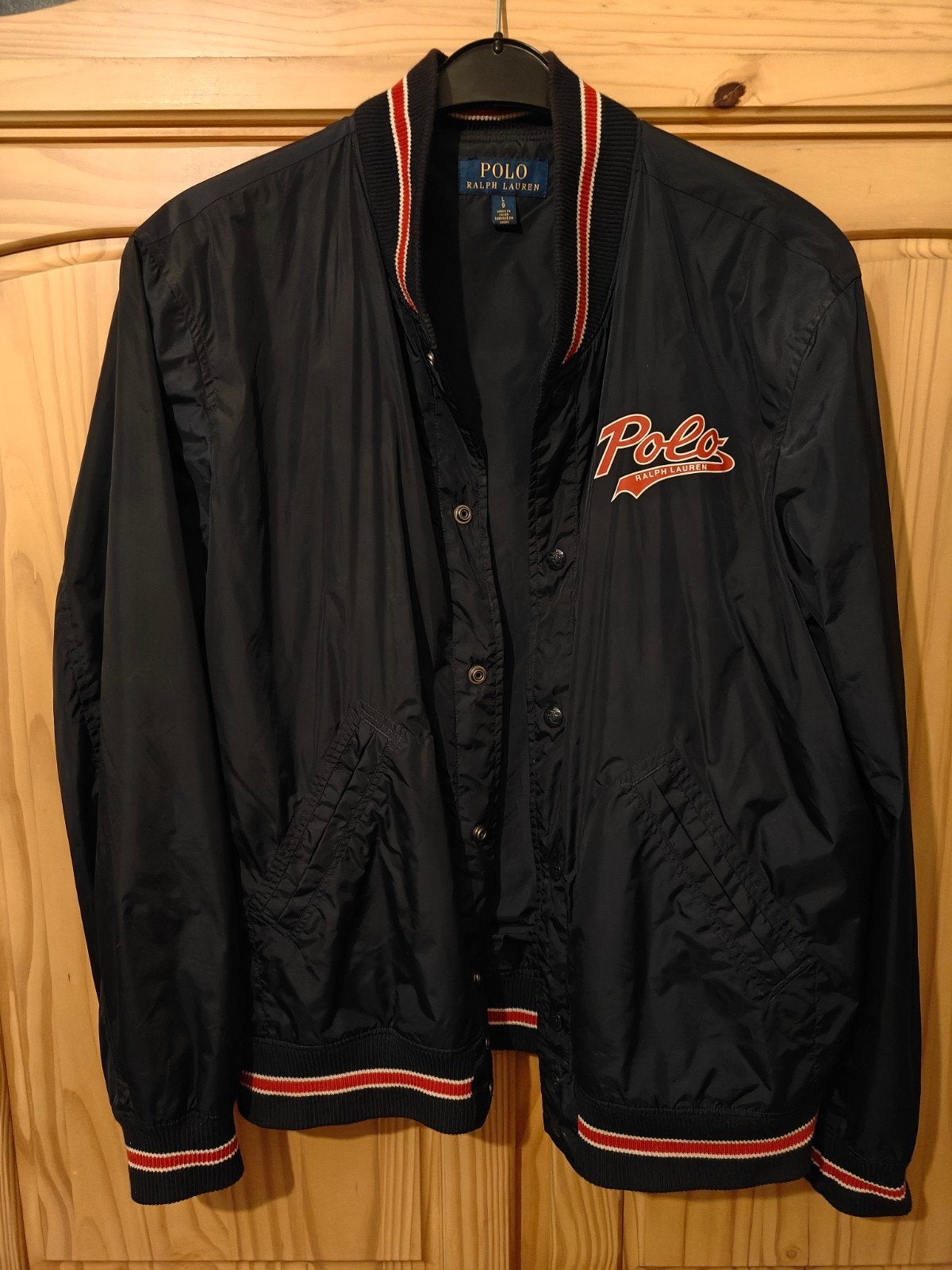 Ralph Lauren Polo Jeans zomerjas blouson L, Ophalen of Verzenden, Zo goed als nieuw, Blauw