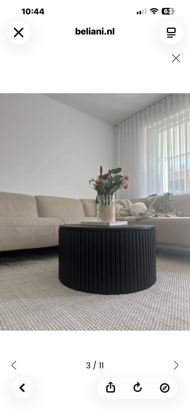 Salontafel nieuw, Huis en Inrichting, Tafels | Salontafels, Ophalen, 100 tot 150 cm, 50 tot 100 cm, Zo goed als nieuw