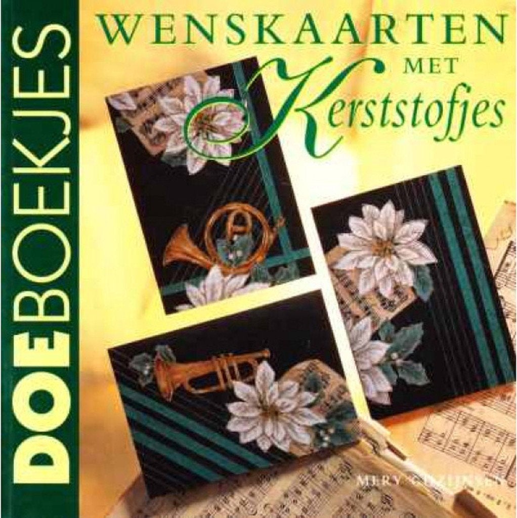 boekje Wenskaarten met kerststofjes, Ophalen of Verzenden, Zo goed als nieuw, Kerst, Overige typen