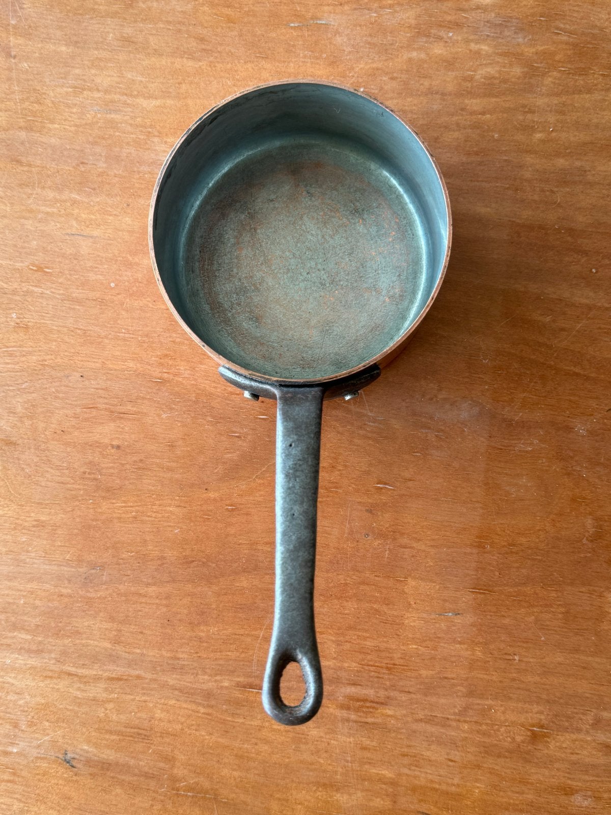 Gebruikte Koperen Pan 12cm, Verzenden, Koper