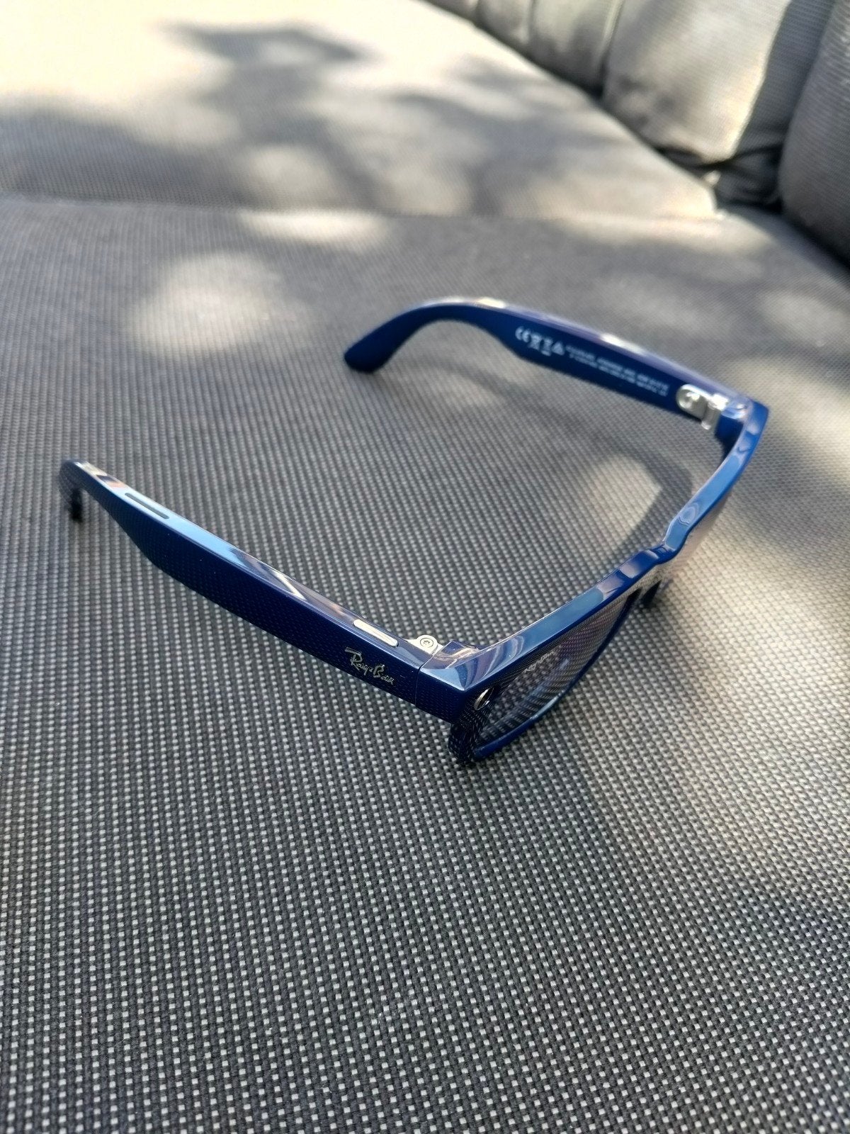 Ray-Ban Meta Wayfarer Navy special color Transition Glasses(, Blauw, Ophalen of Verzenden, Zo goed als nieuw, Ray-Ban