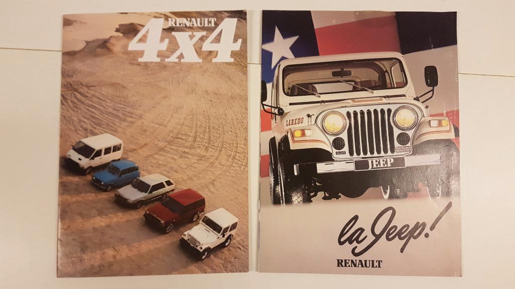 Renault 4x4 typen: Laredo Jeep Cherokee Trafic 18break en 4, Ophalen of Verzenden, Nieuw, Renault