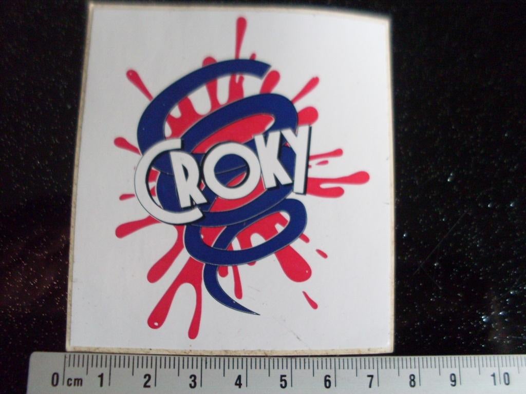 sticker Croky logo, Ophalen of Verzenden, Zo goed als nieuw, Merk