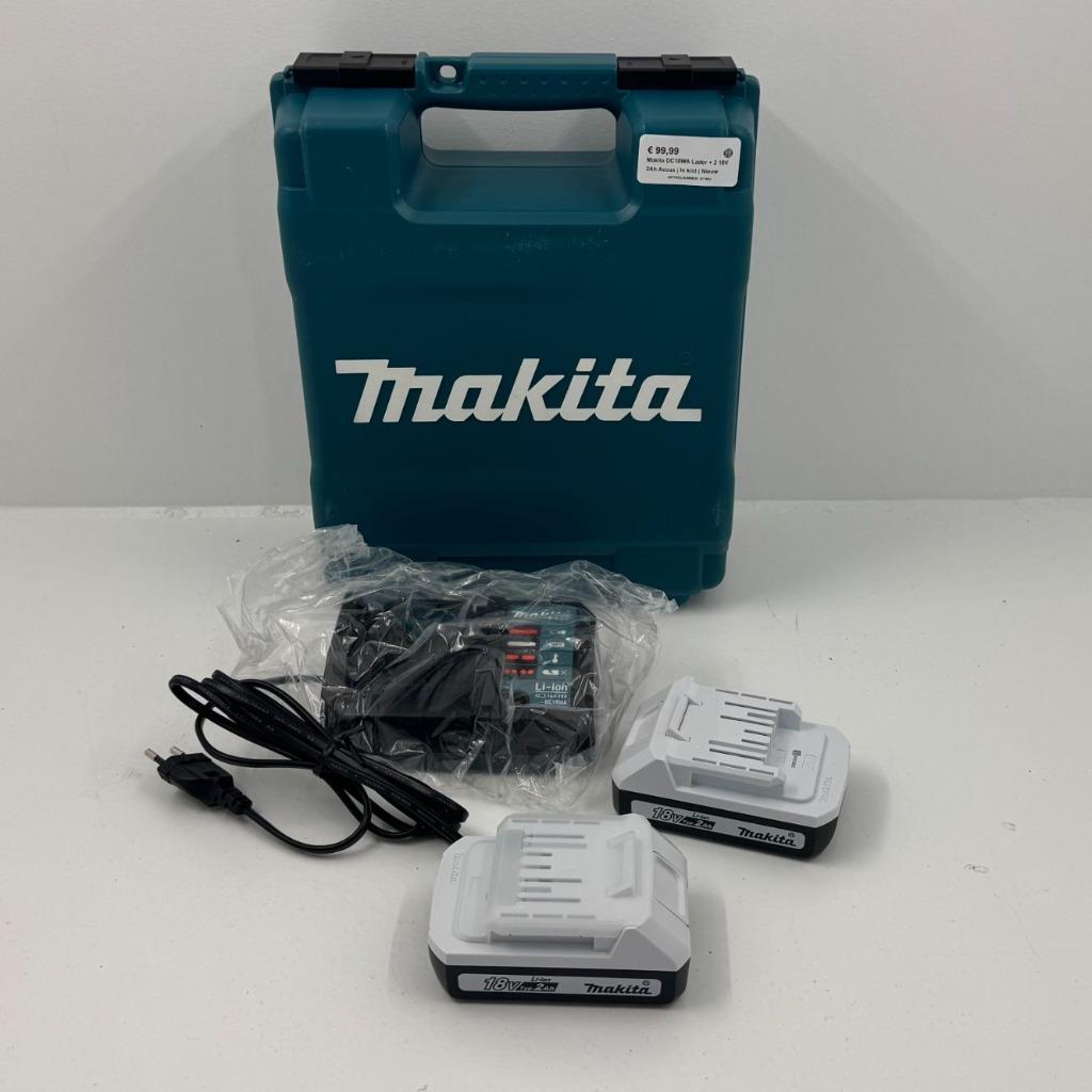 Makita DC18WA Lader + 2 18V 2Ah Accus | In kist | Nieuw, Doe-het-zelf en Verbouw, Gereedschap | Machine-onderdelen en Toebehoren