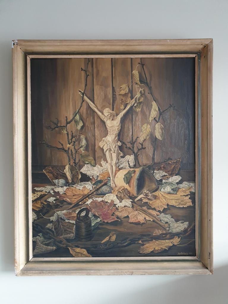 Religieus schilderij Adriaan Volkers, Antiek en Kunst, Kunst | Schilderijen | Klassiek, Ophalen