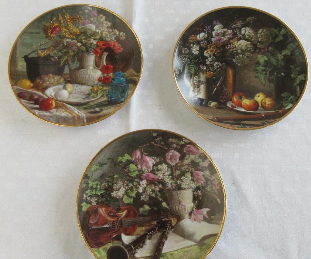 3 borden Kees van den Berg Stille momenten, Antiek en Kunst, Ophalen of Verzenden