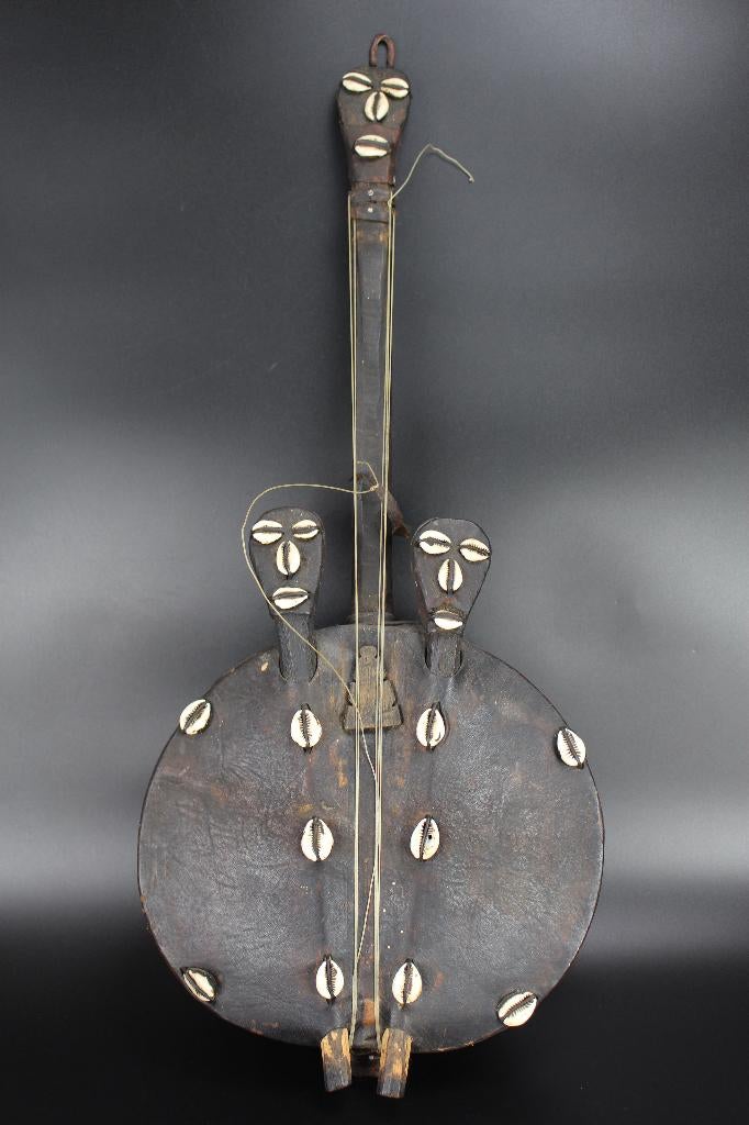 Afrikaanse Tribale kunst Kora harp snaar instrument Afrika, Ophalen of Verzenden