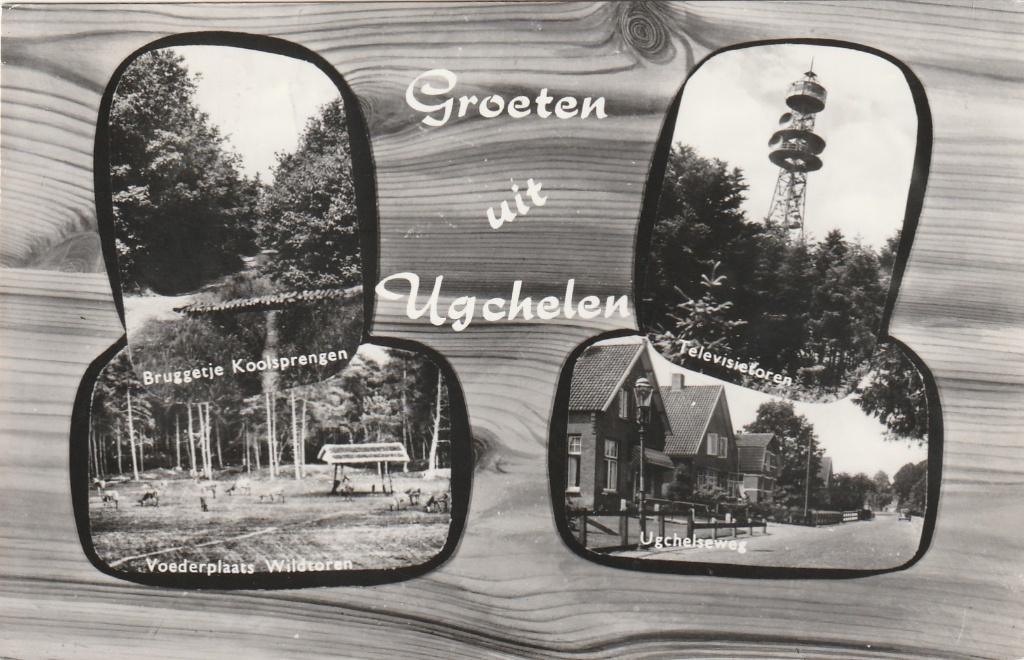UGCHELEN Koolsprengen Voederplaats Televisietoren Weg, Verzenden, 1960 tot 1980, Gelopen, Gelderland