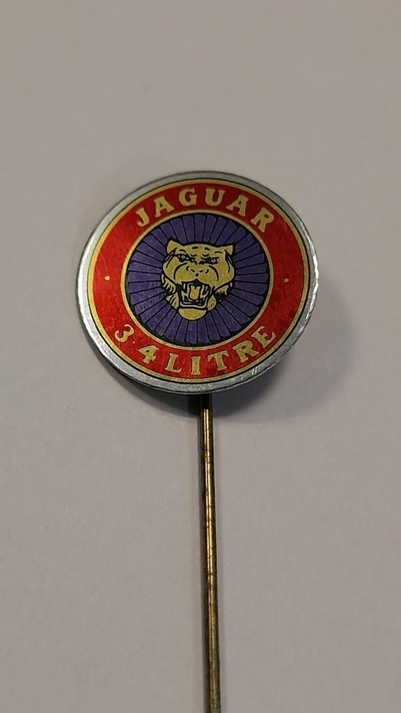 Vintage Jaguar 3.4 Litre Pin Badge, Ophalen of Verzenden