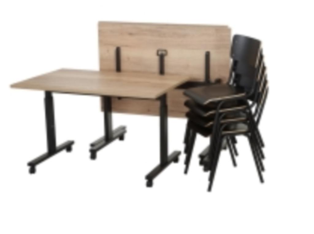 klaptafel verrijdbare klaptafels, Huis en Inrichting, Tafels | Eettafels, Overige houtsoorten, 100 tot 150 cm, Rechthoekig, Nieuw
