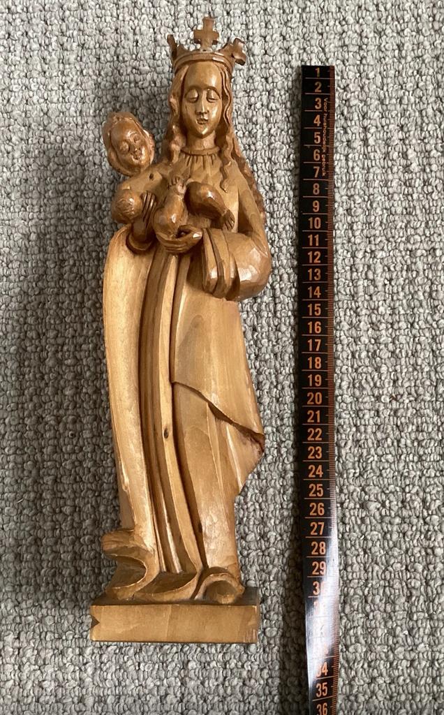Houten Madonna met Kind, Ophalen of Verzenden
