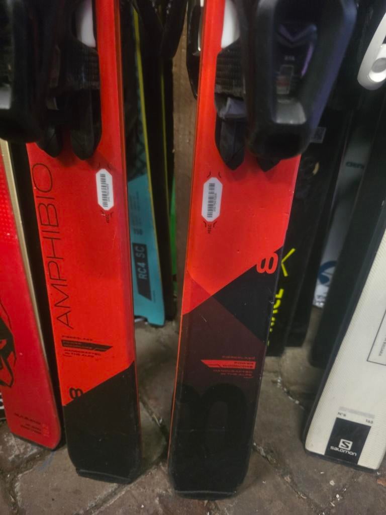 168cm ELAN AMPHIBIO 8 POWER WOODCORE CARVE SKIS, Overige merken, 160 tot 180 cm, Ophalen of Verzenden, Zo goed als nieuw
