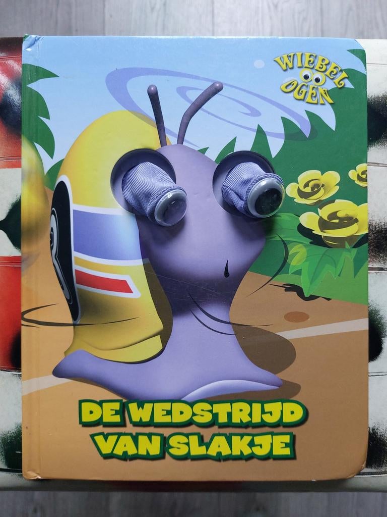 De wedstrijd van Slakje - Wiebelogen boekje, Boeken, David Daniel, Ophalen of Verzenden, Zo goed als nieuw, 2 tot 3 jaar