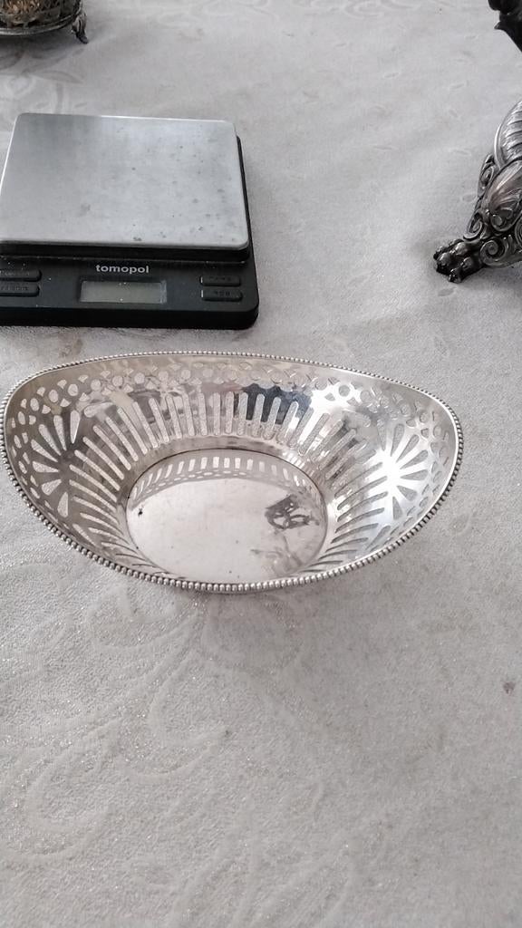 Zilver mandje., Antiek en Kunst, Ophalen of Verzenden, Zilver