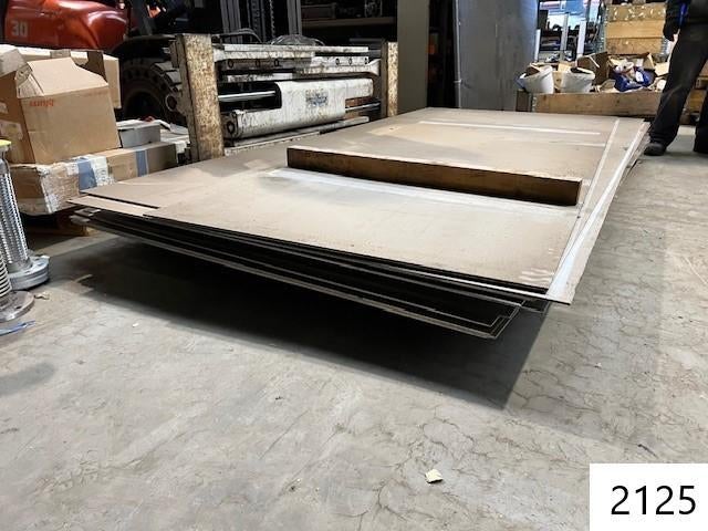 2125. Diverse rvs platen / rvs plaat, Ophalen, Nieuw, Overige metalen